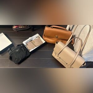 Designer purse lot, prada, gucci, strathberry, tory burch